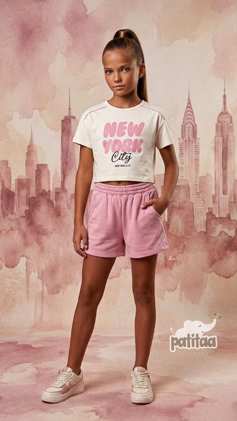 Conjunto New York rosa