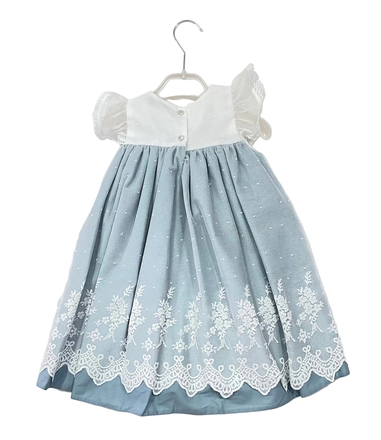 26025 Vestido Ceremonia Romantic verde agua
