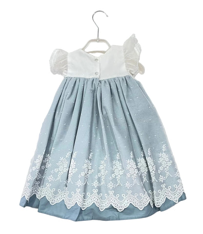 26025 Vestido Ceremonia Romantic verde agua