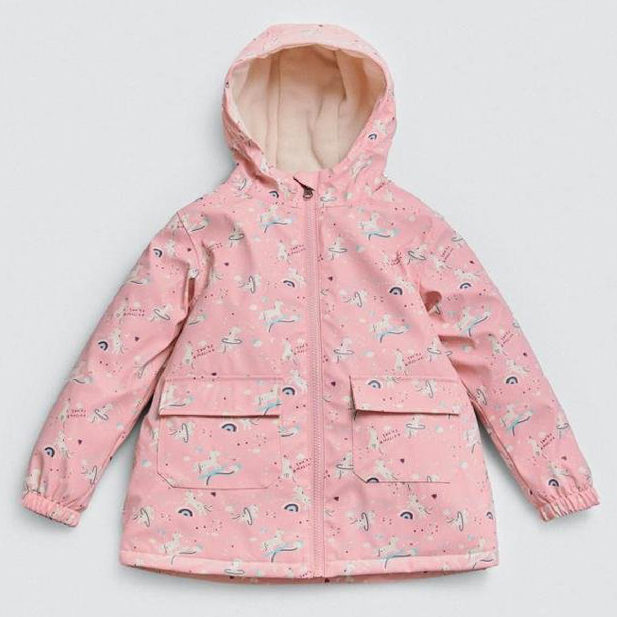 Chubasquero rosa de niña - Isabel Mora