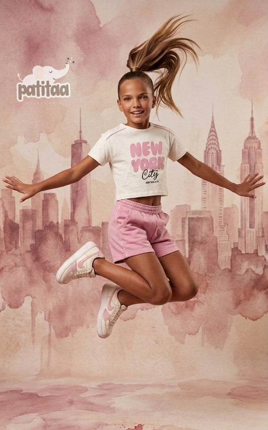 Conjunto New York rosa