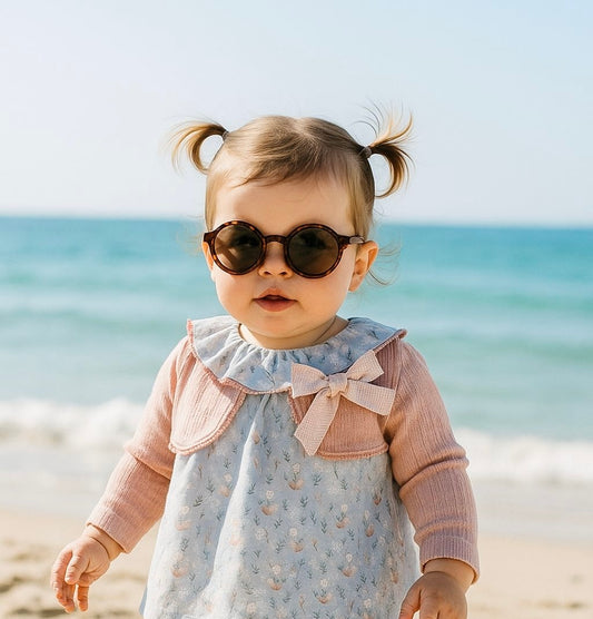 Vestido, chaqueta y cubre pañal - Coco Acqua invierno 2024