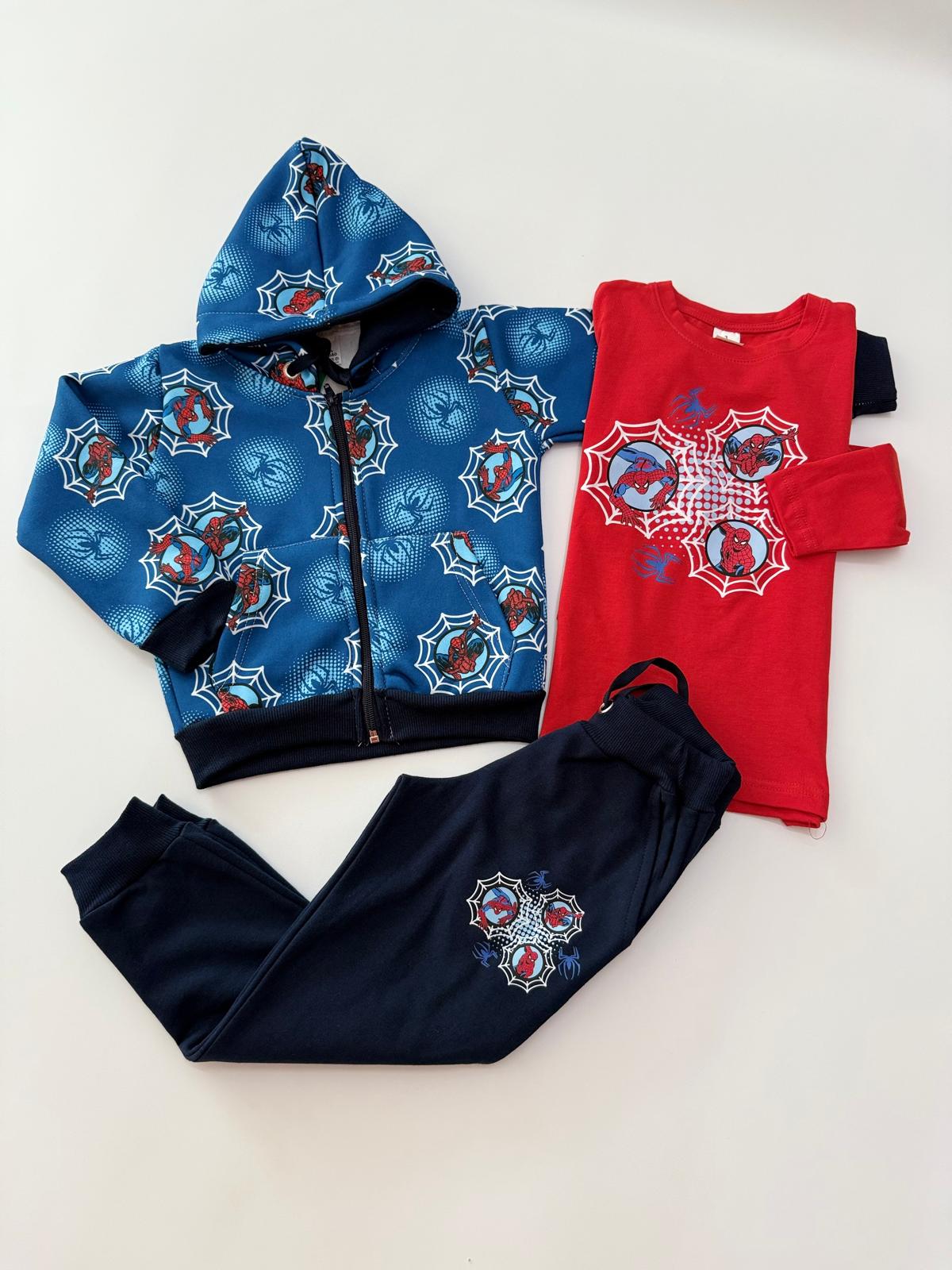 Conjunto de 3 piezas de Spiderman invierno