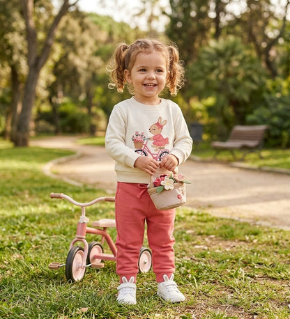 Chándal bebé niña conejita en bici