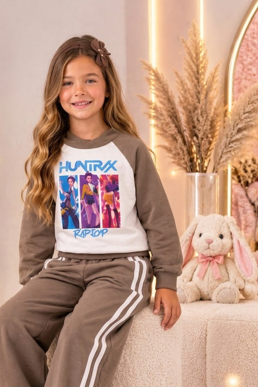 Chandal en marrón de las guerreras K-Pop -Pronta moda