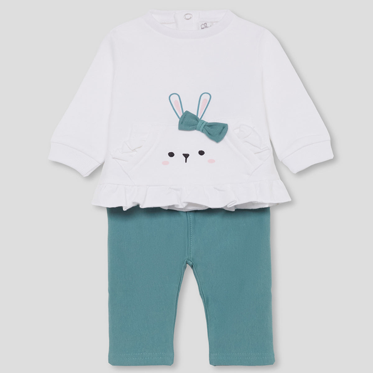 Conjunto Bebé niña lazo verde - Street Monkey (3 -24 meses)
