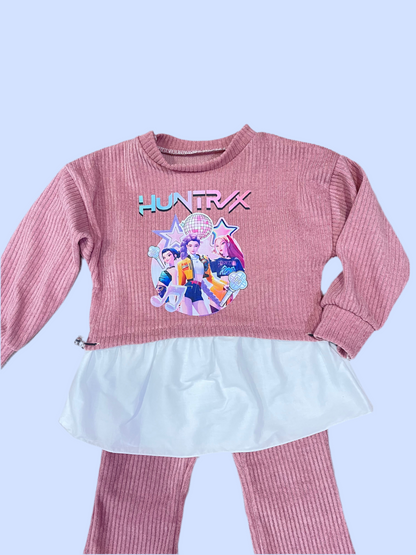 Chandal con sudadera con volante K- Pop - Pronta Moda