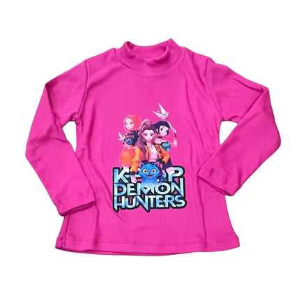 Camiseta polar fucsia de K-Pop - Pronta moda
