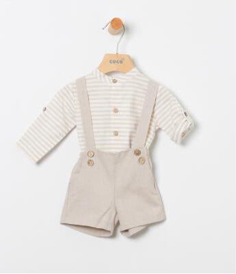 Conjunto bebé niño en color tostado de Coco Acqua 2025