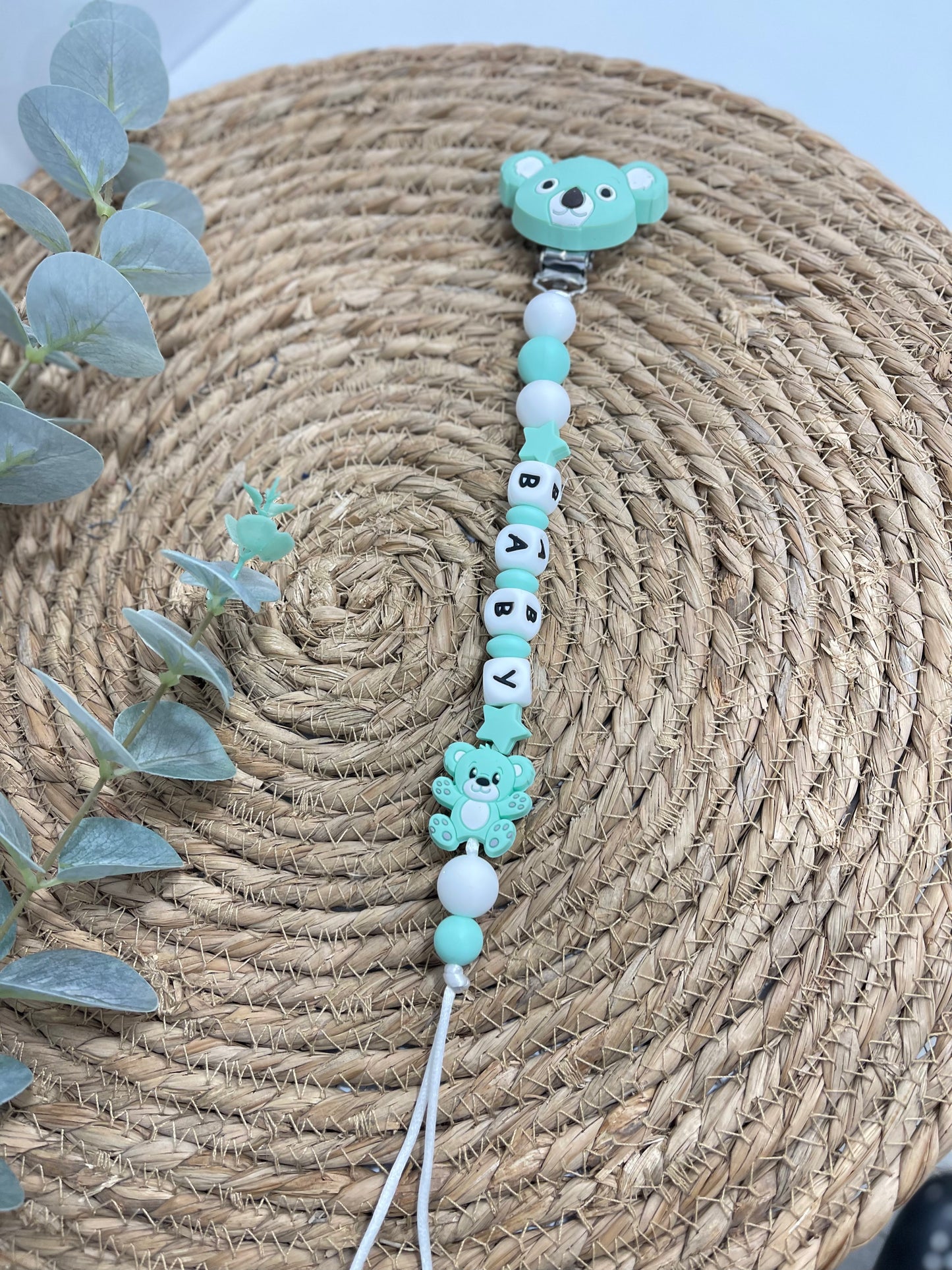 Cadenas chupetes de silicona ositos