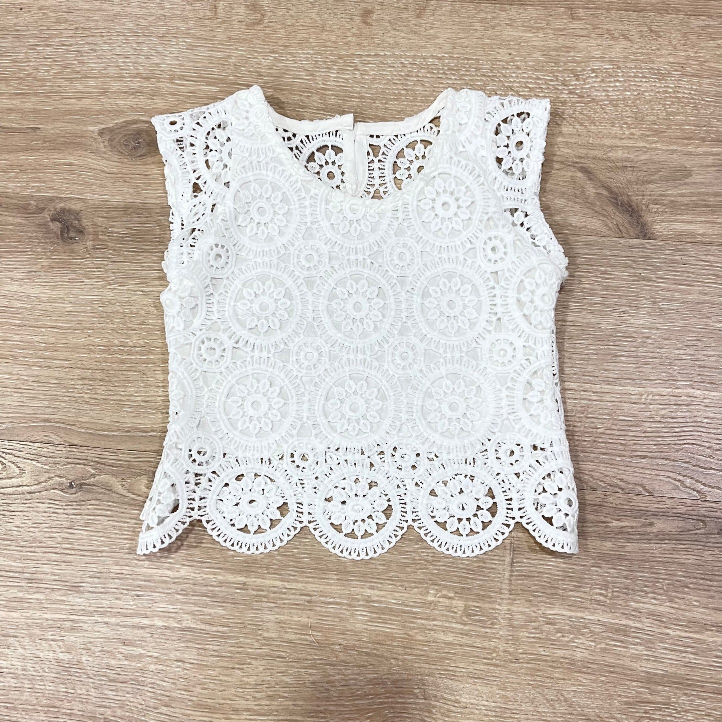 Conjunto niña bohemio en blanco - Pronta Moda