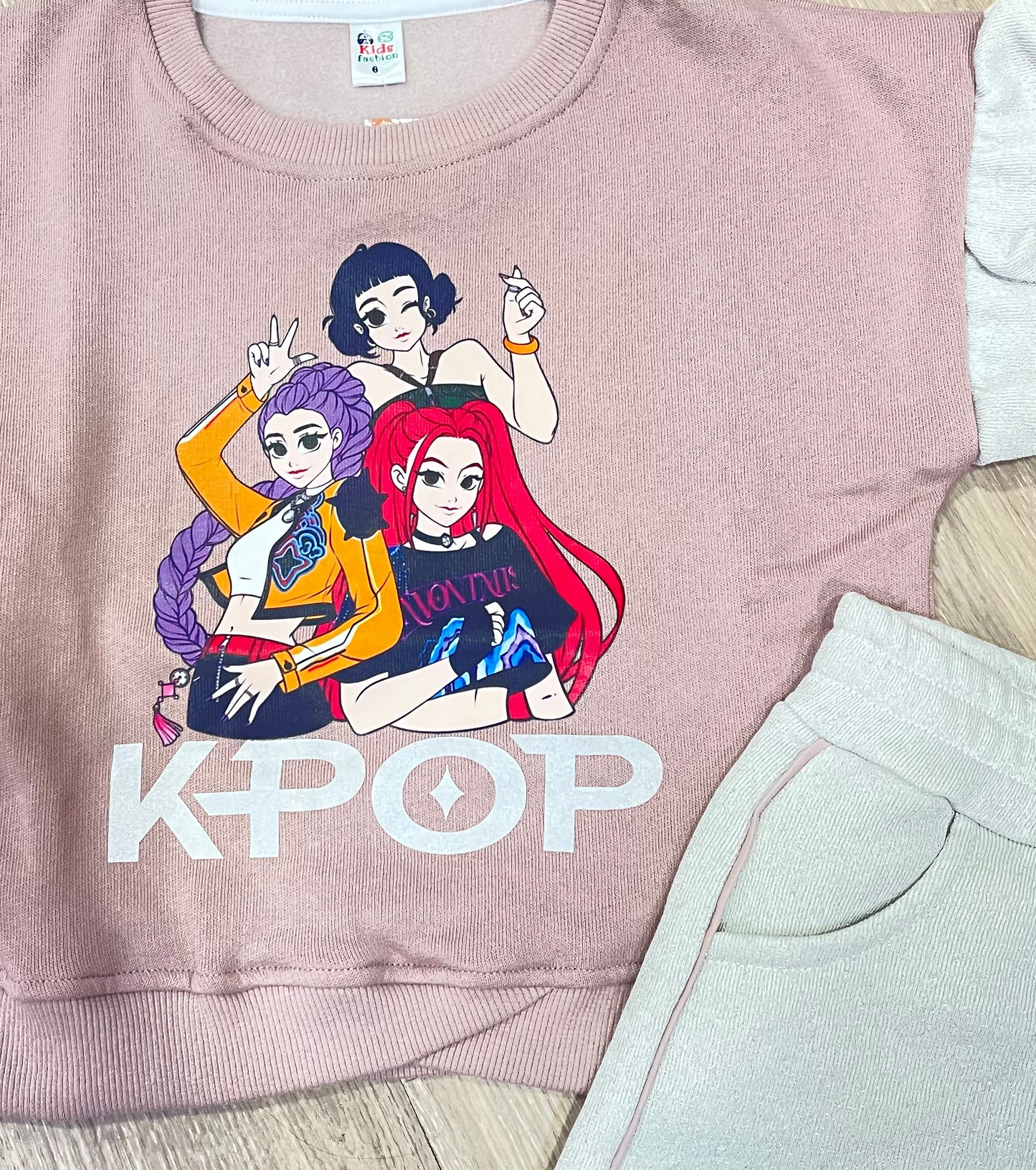 Conjunto con short K- Pop - Pronta Moda
