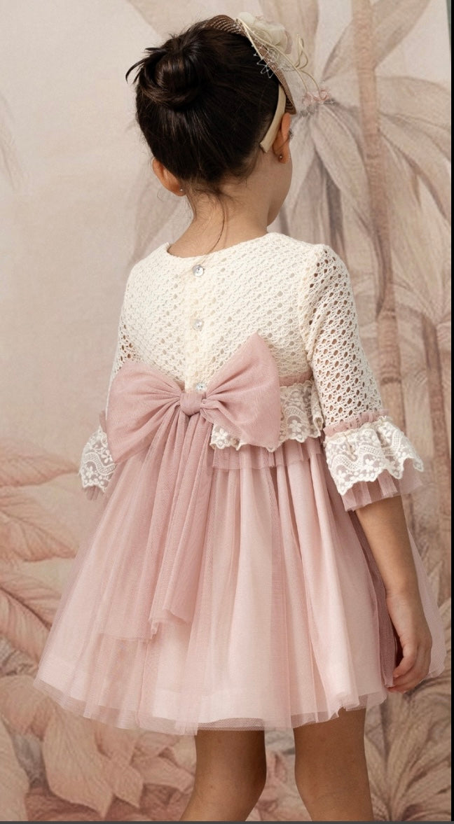 Vestido Ceremonia Alba de niña - Basmarti 2026