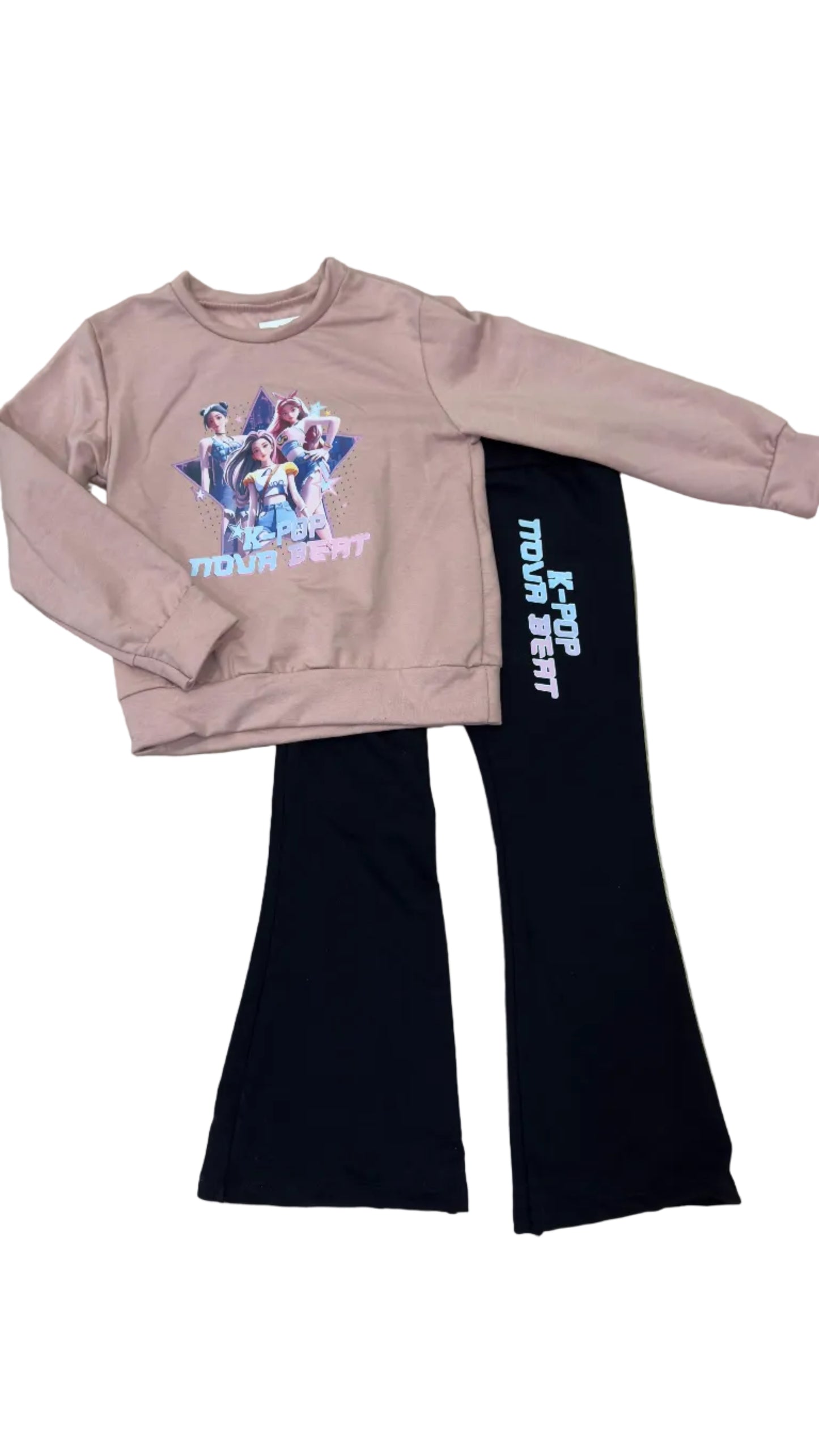 Chandal con pantalón negro K- Pop - Pronta Moda