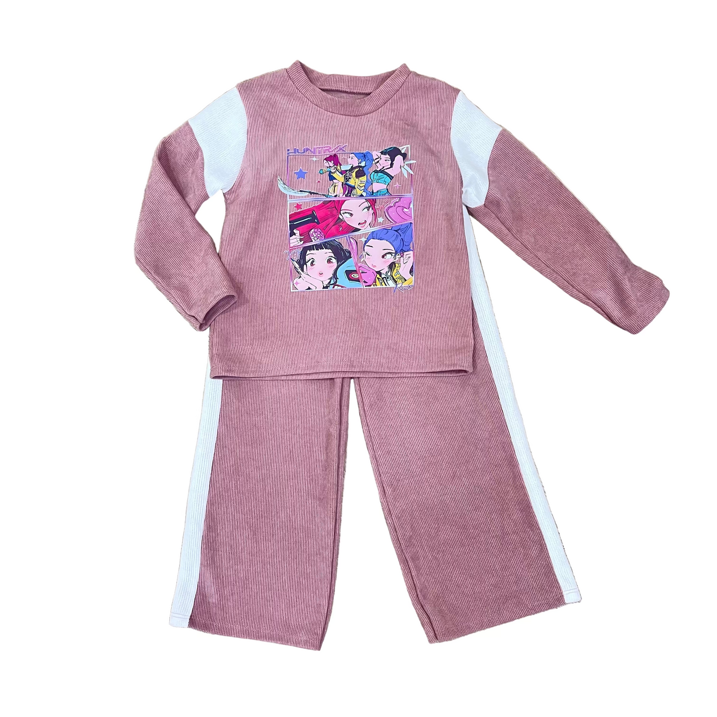 Chandal de niña K- Pop rosa palo - Pronta Moda