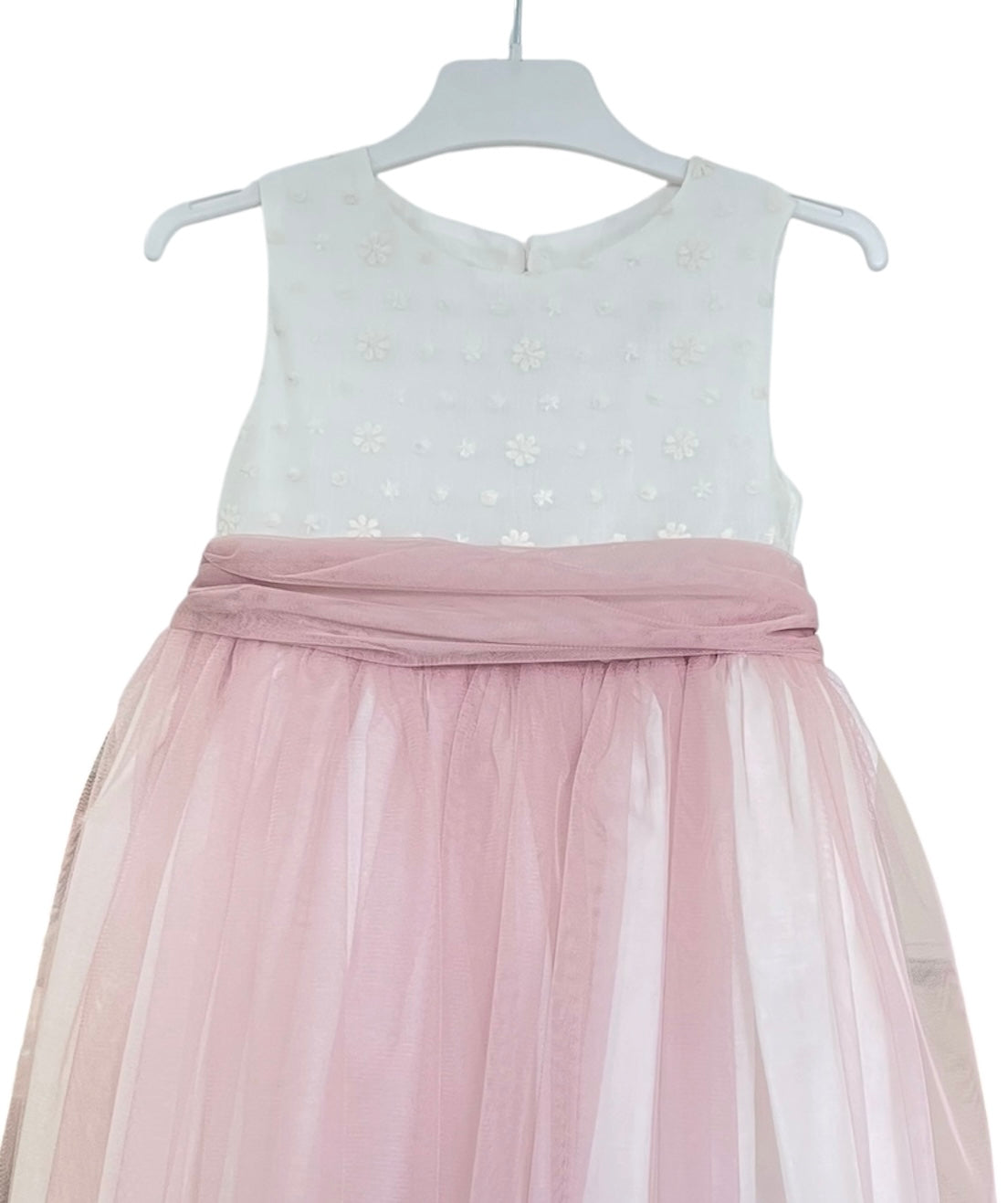 Vestido niña Ceremonia rosa empolvado