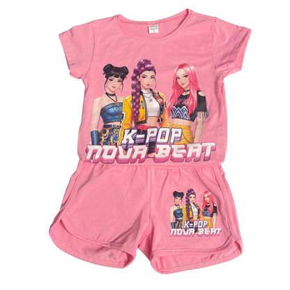 Conjunto verano en rosa  K- Pop