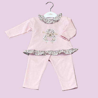 Chanda en rosa de bebé ovejita - Pequeños Piratas