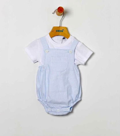 Peto bebé niño de rayas azules - Coco Acqua 2025