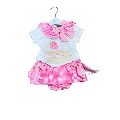 Conjunto tarta de fresa