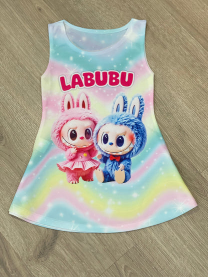 Vestido Labubu multicolor - Pronta Moda