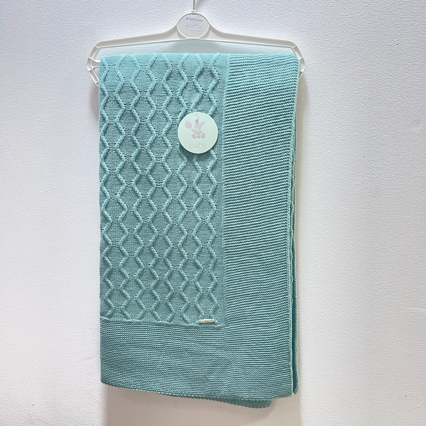 Toquilla de Punto en verde 100x90 cm