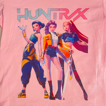 Camiseta manga corta en rosa k-Pop - Pronta moda