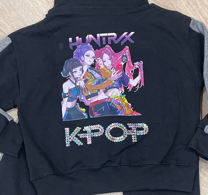 Chándal negro con lentejuelas K- Pop - Pronta Moda