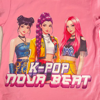 Conjunto verano en rosa  K- Pop