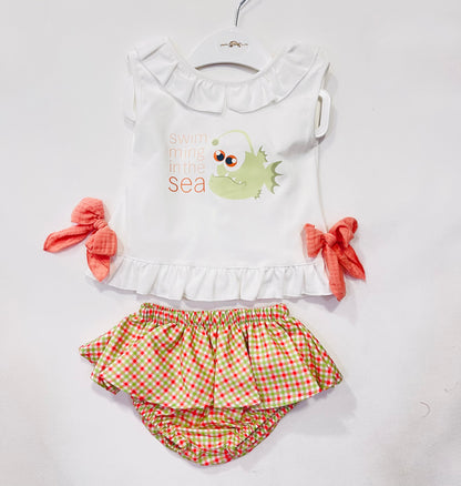 Conjunto niña piraña - Pequeños Piratas