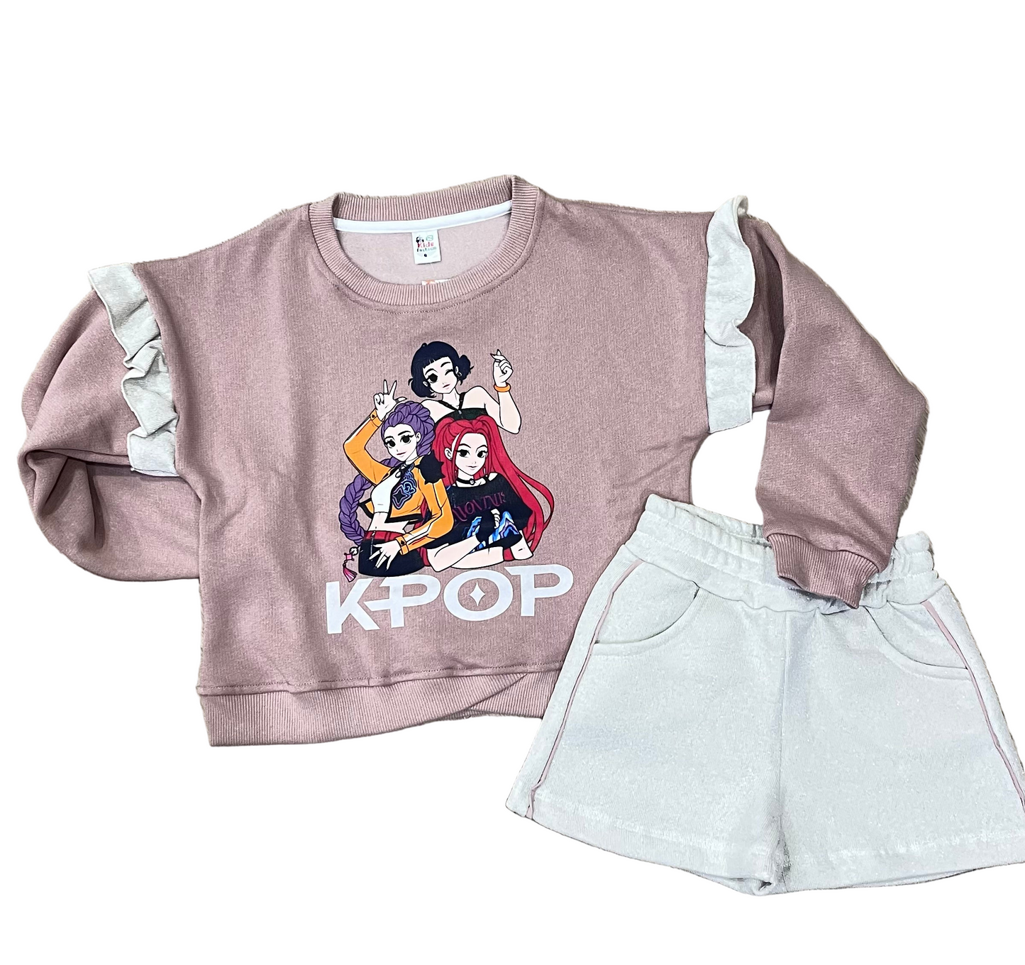 Conjunto con short K- Pop - Pronta Moda