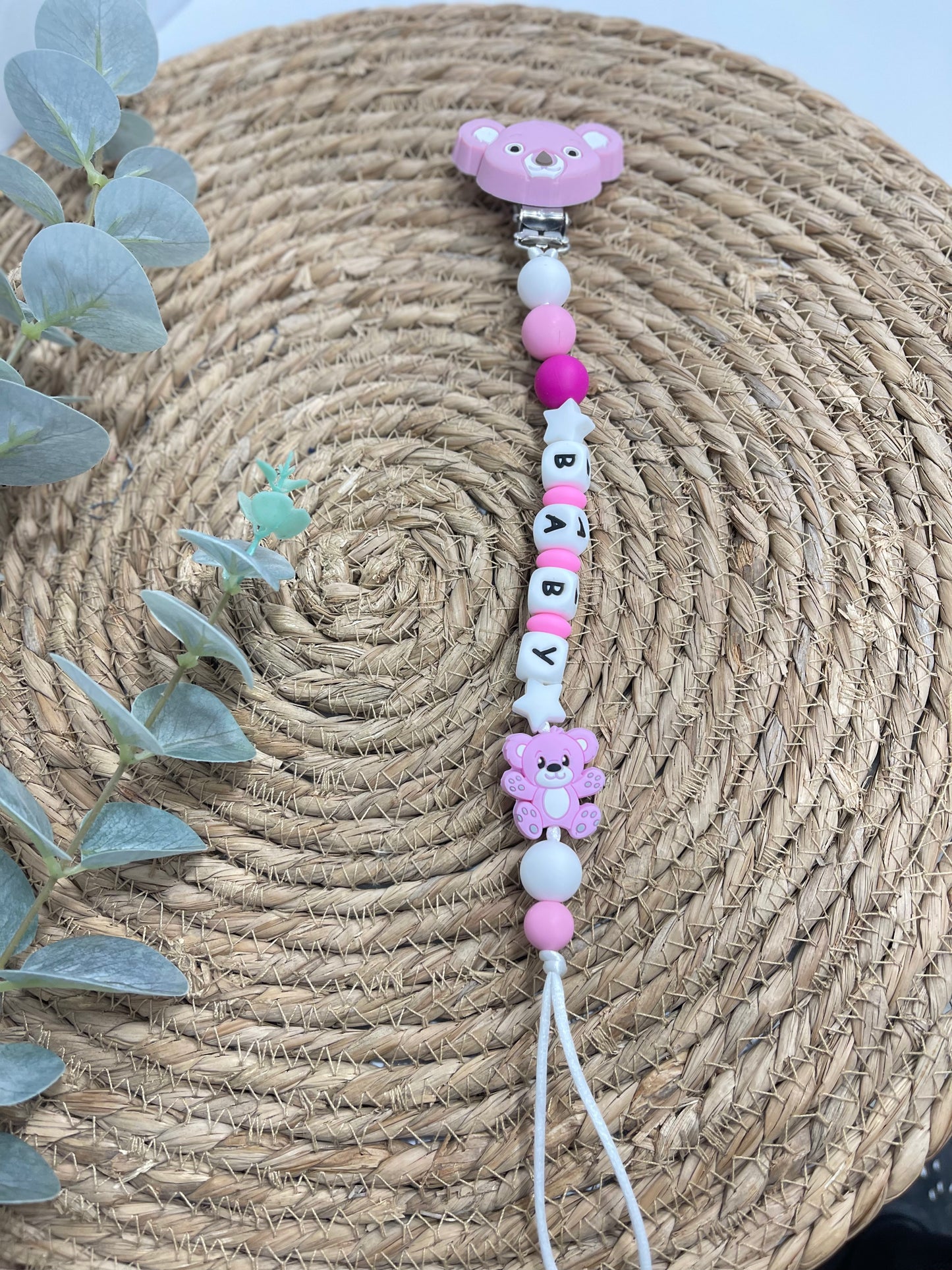 Cadenas chupetes de silicona ositos