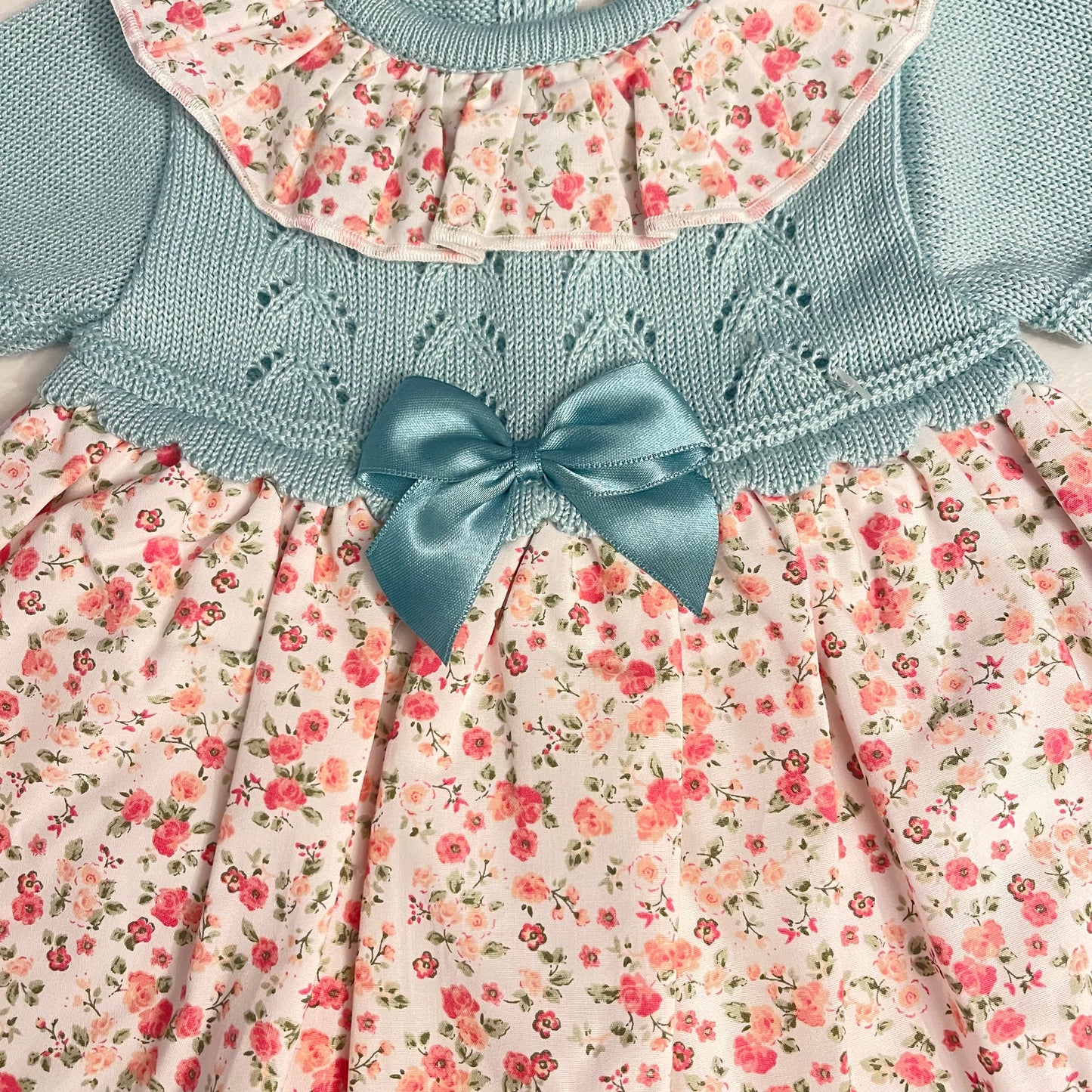 Vestido estampado cuerpo de punto