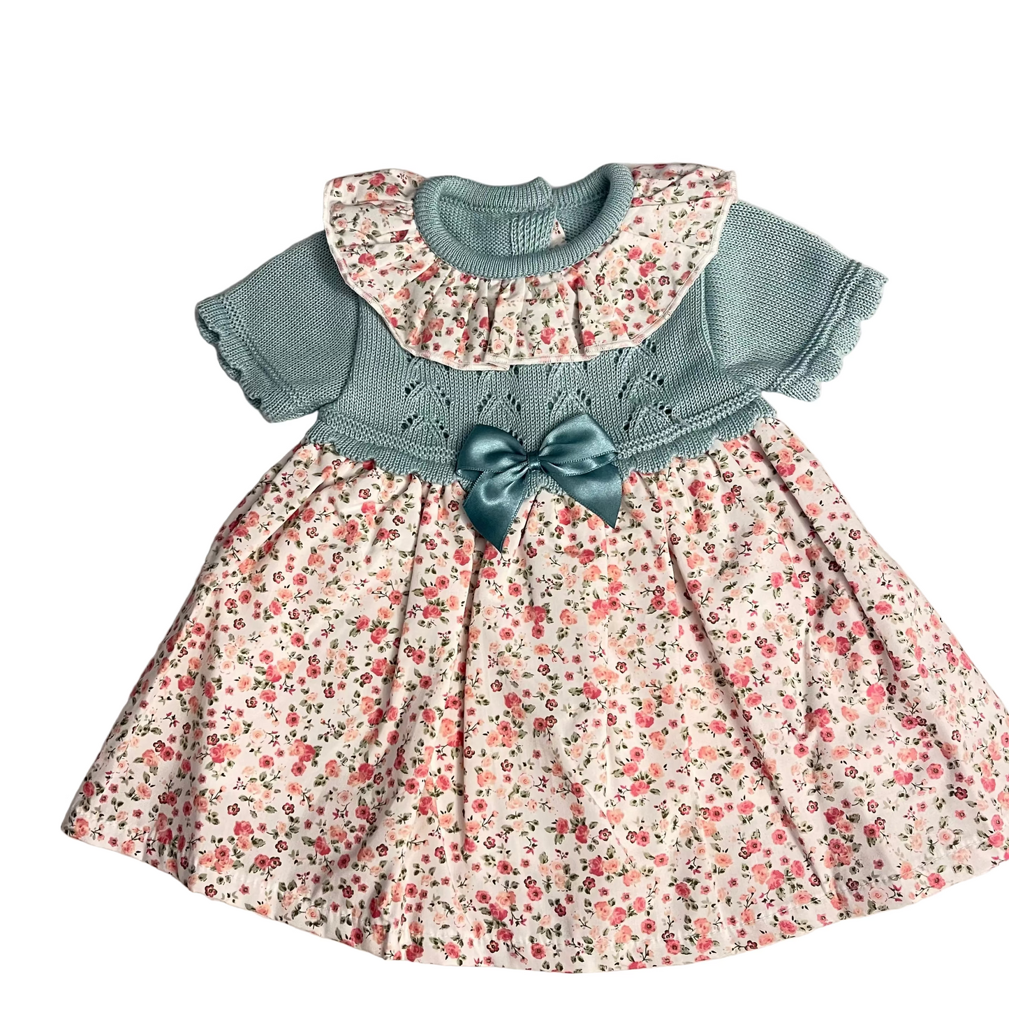 Vestido estampado cuerpo de punto