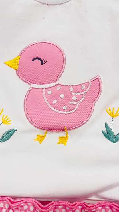 Conjunto patito de baño para niña bebé
