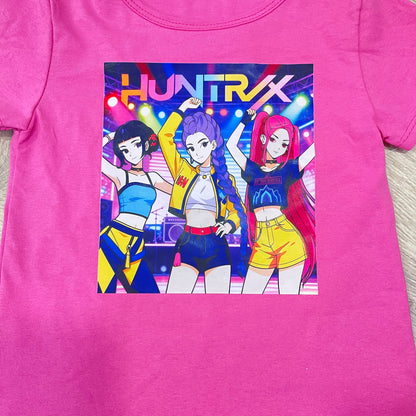 Camiseta manga corta en fucsia Huntrix - Pronta moda