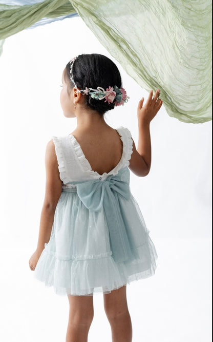 Vestido Ceremonia Hortensia de niña - Basmarti 2026