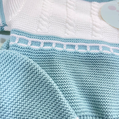 Conjunto tres piezas en verde y beige - Baby