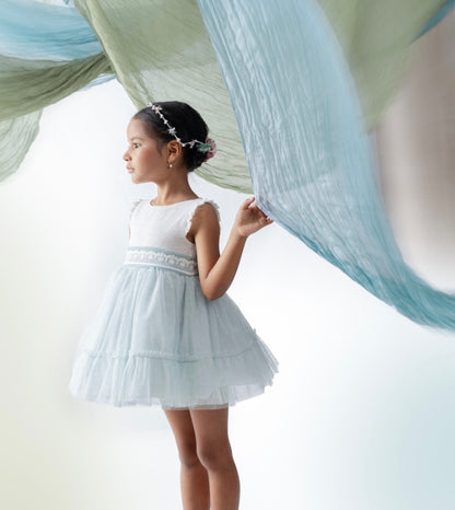Vestido Ceremonia Hortensia de niña - Basmarti 2026