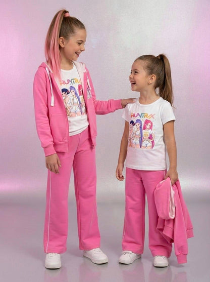 Conjunto tres piezas rosa K- Pop -