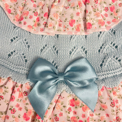 Vestido estampado cuerpo de punto