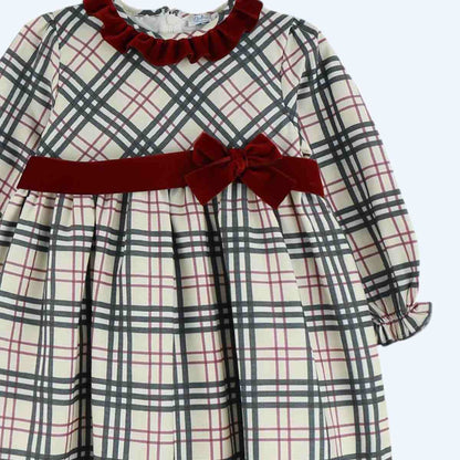 Vestido con cuadros Burberry