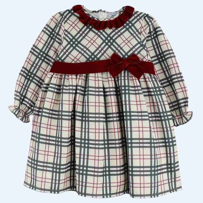 Vestido con cuadros Burberry