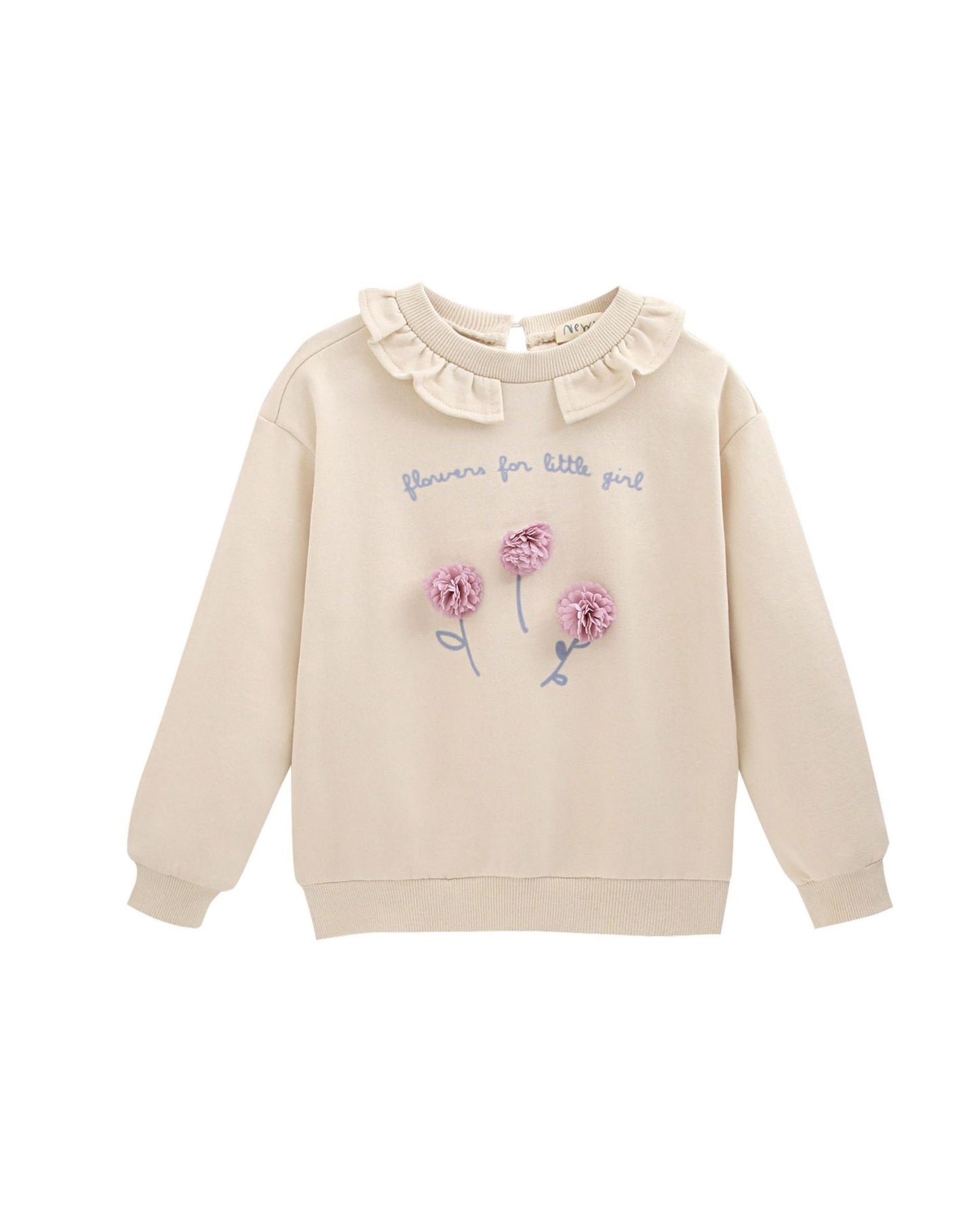 Sudadera niña beige - Newness invierno