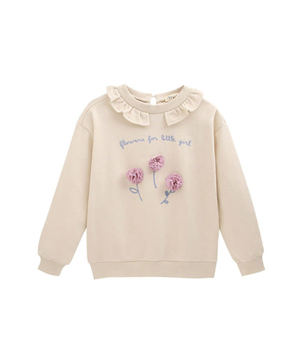 Sudadera niña beige - Newness invierno