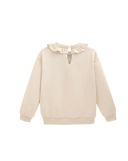 Sudadera niña beige - Newness invierno