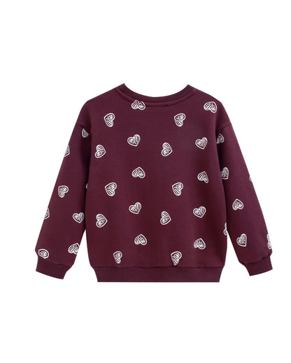 Sudadera niña granate - Newness invierno