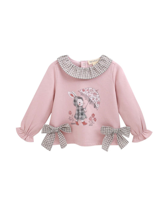 Sudadera bebé niña conejita paraguas - Newness invierno