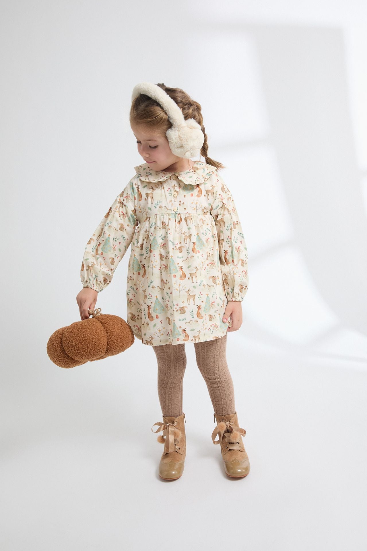 Vestido niña animalitos del bosque - Newness