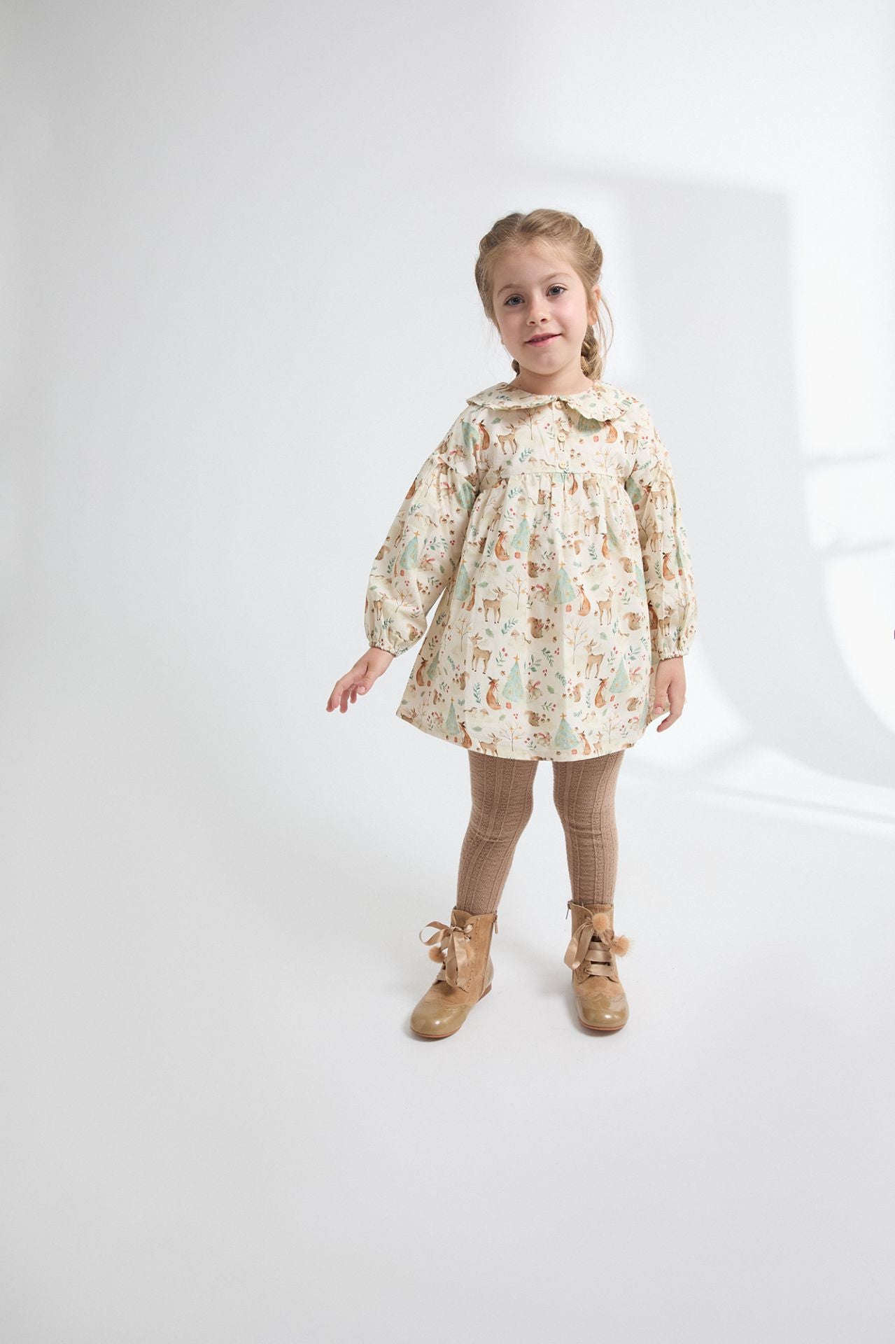 Vestido niña animalitos del bosque - Newness